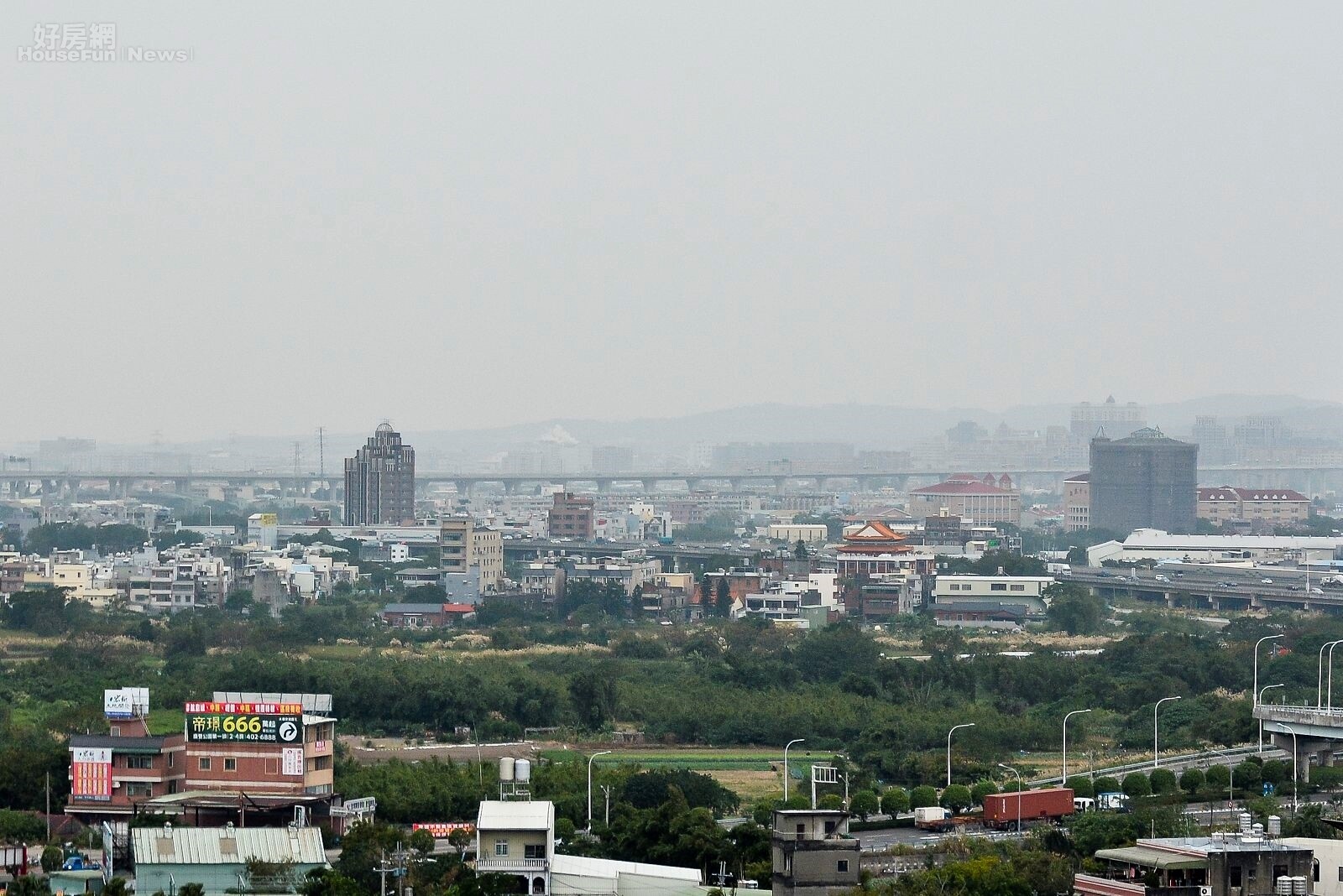 桃園房市俯瞰圖。(好房網News記者 陳韋帆/攝影)