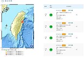 花蓮昨5連震　「將持續1至2周」
