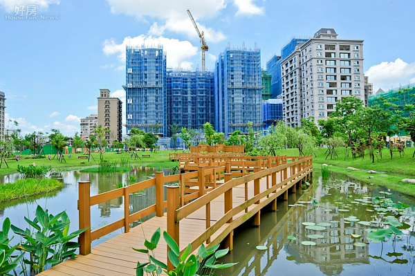 新莊副都心,公園宅,重劃區,頭前重劃區,奢侈稅戰區,逃命。(好房News記者 陳韋帆/攝影)