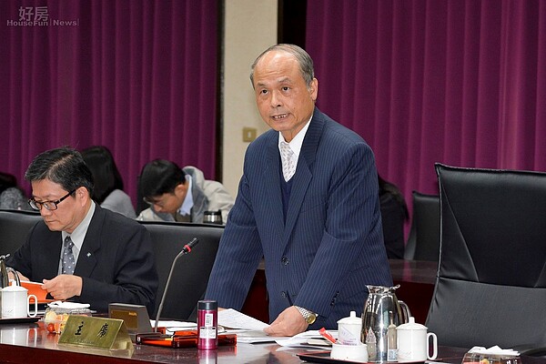 財政部長張盛和辦房地合一座談會與學者對談。(好房網News記者 陳韋帆/攝影)