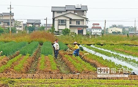 宜蘭農舍一棟一棟興建,農委會主委陳保基說,若再不修法,農地繼續流失,恐貽害萬年。圖為員山鄉農舍一景。(本報資料照片)