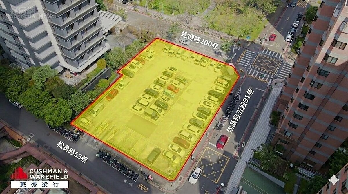 華固建設以30.6億元購入信義計畫區土地,短短兩週就完成簽約。圖/戴德梁行提供