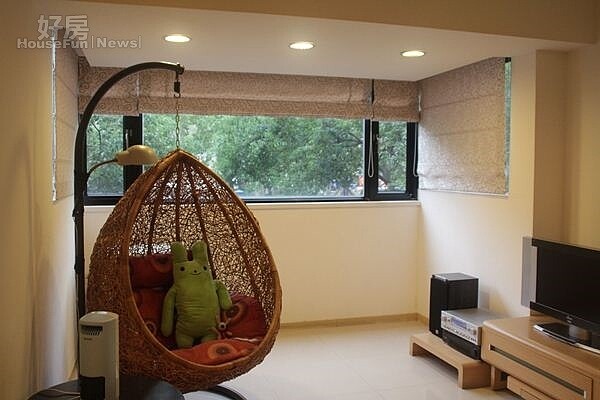 4.客廳一角是大兒子林威利的休閒遊戲區。