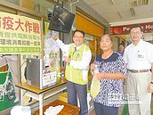 神明也防疫　民代送消毒水