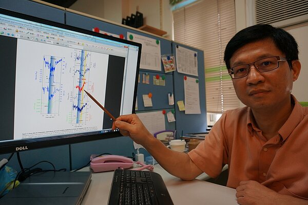 台大地質系教授沈川洲。 記者侯俐安／攝影