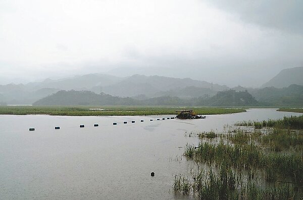白河水庫淺碟化,南水局、水利會著手更新改善。 記者邵心杰/攝影