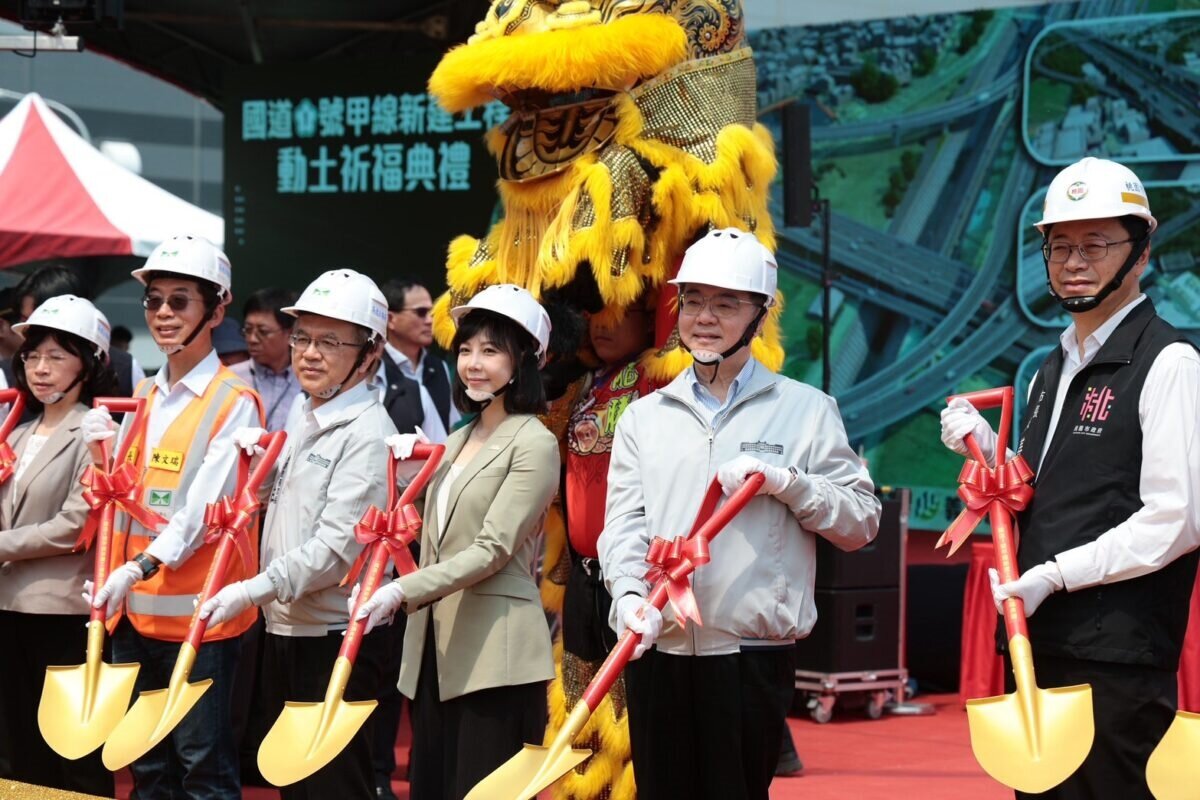 行政院長卓榮泰今日出席「國道1號甲線新建工程」動土祈福典禮。圖：行政院提供