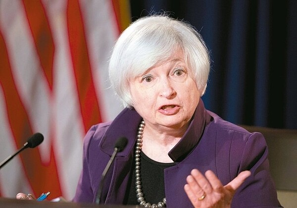 美國聯邦準備理事會（Fed）主席葉倫。（圖片來源：聯合報系資料庫）