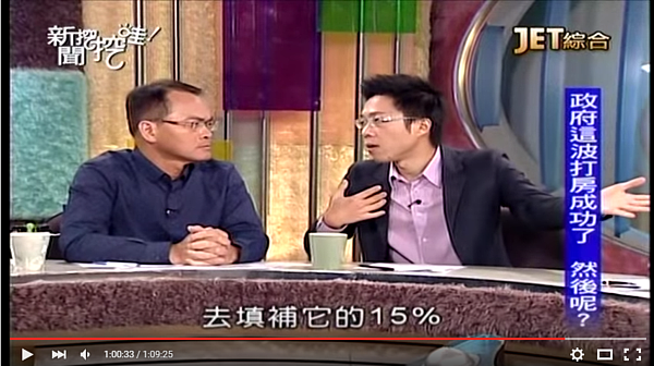 SWAY認為政府應讓體質不良的銀行自然倒閉,但鄭弘儀認為,過去歷史可為借鏡,政府必定救市。(翻攝自新聞挖挖挖Youtube)