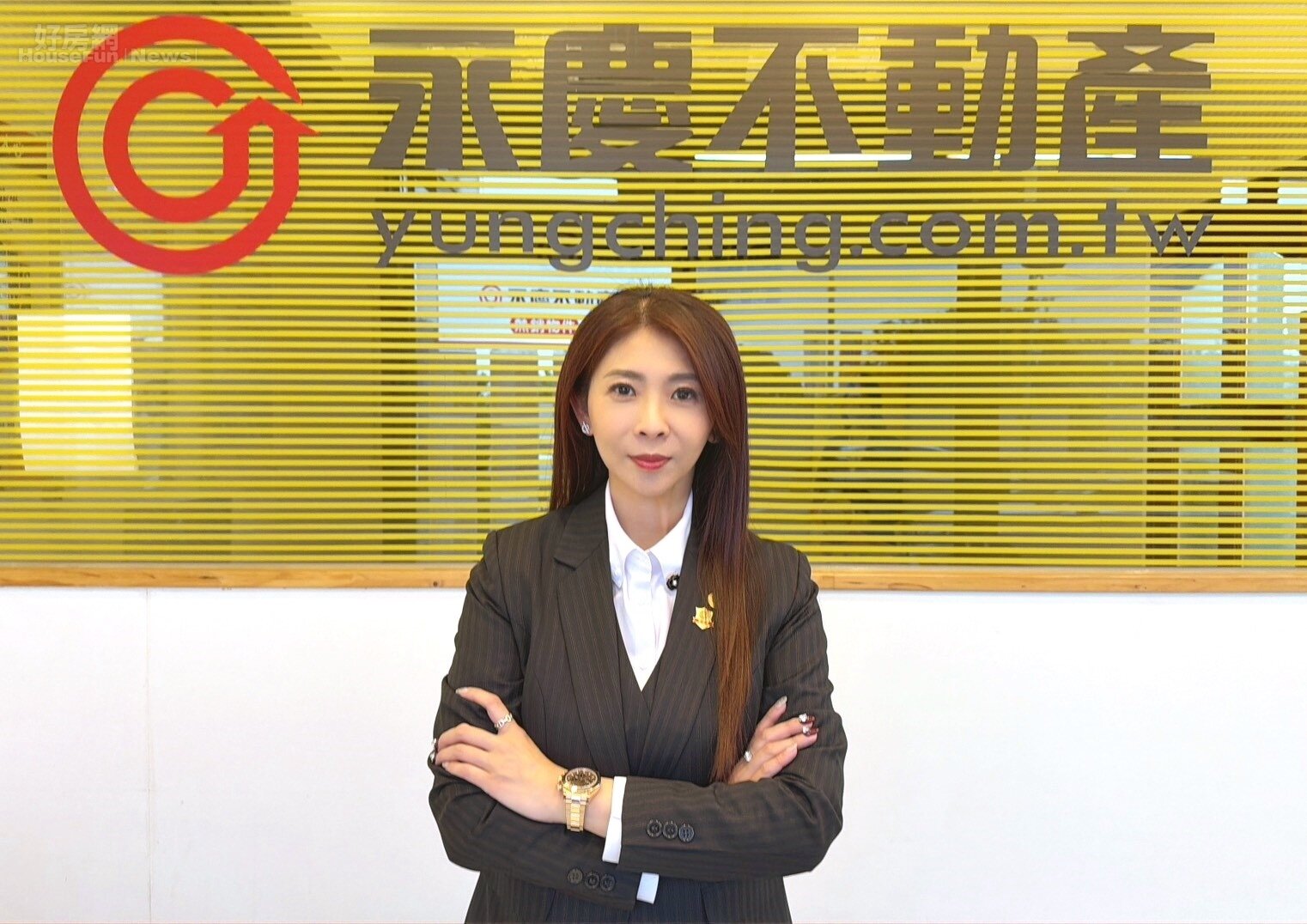 永慶不動產唐嘉萍團隊業績連續3年破億，是東台灣房仲市場少見的「億級房仲」。圖／永慶房產集團提供
