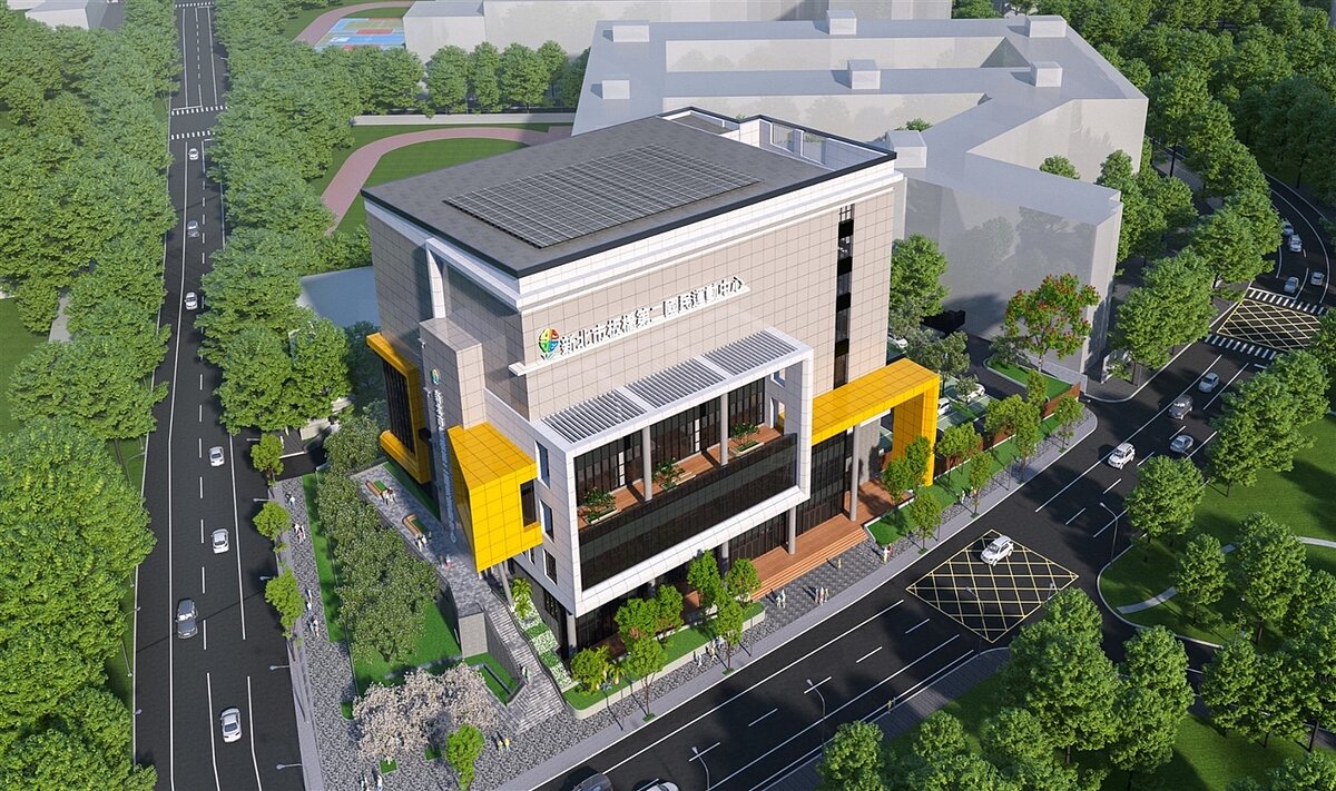 板橋第二運動中心模擬圖。圖/新北市政府提供