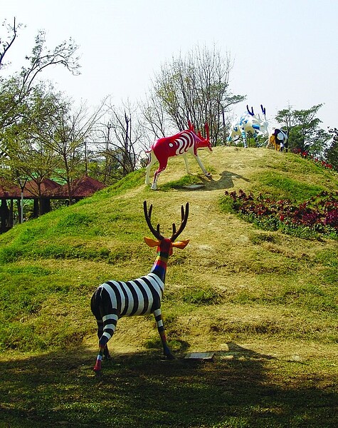 台南市政府活化運用南瀛綠都心公園，轉型成「青年築夢公園」。（台南市政府觀光旅遊局提供）