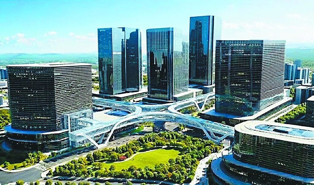 基隆捷運第二階段可望在年底前完成可行性研究報告，基隆市政府希望加快速度與第一階段順利銜接。圖為基捷五堵站模擬圖。圖／基隆市政府提供
