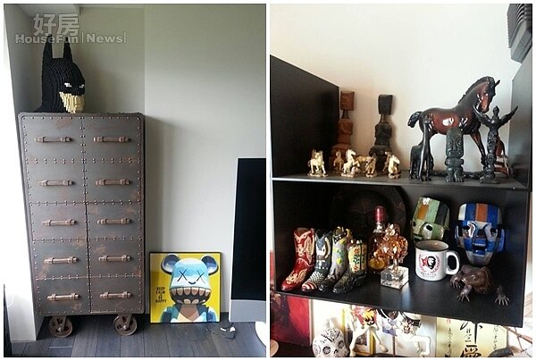 8.小馬很喜歡個性化的家具,角落也有許多特色收藏。