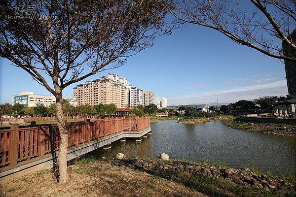 竹北水圳森林公園。（好房網新聞部資料庫）