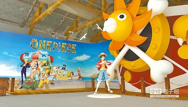 海賊王特展內更有1比1肖像公仔,許多場景在台首度公開。(時藝多媒體提供)