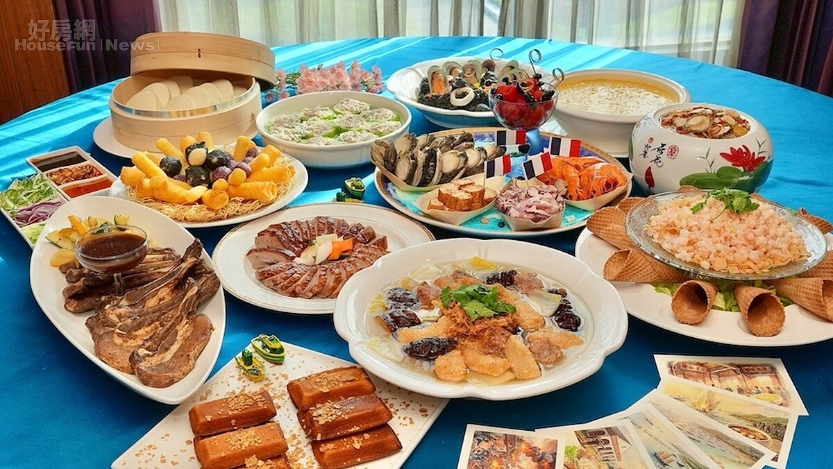 ▼「清法戰爭滬尾宴1002—法軍大砲擊」十道主題料理。