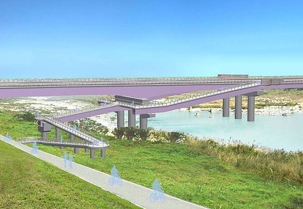 三鶯二橋完工示意圖。(翻攝自新北市政府新建工程處)