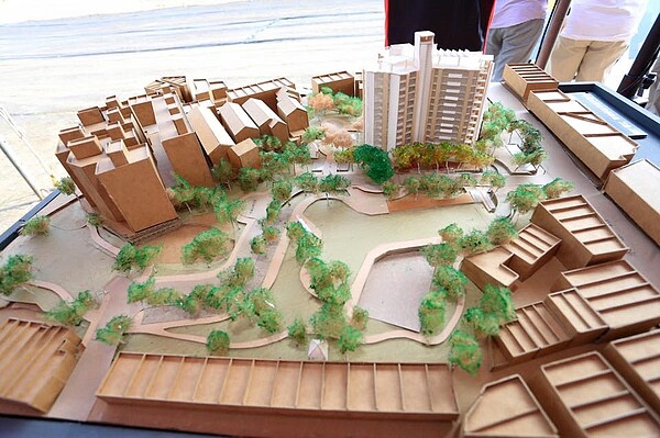 台中豐原社宅動工。(翻攝自林佳龍Facebook粉絲頁)