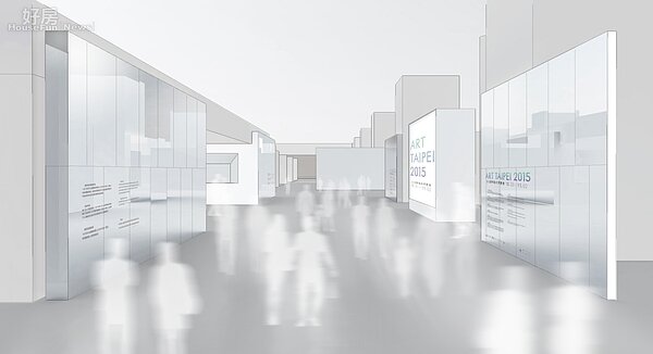 2015台北國際藝術博覽會入口區設計圖(WOOYO.SHOW/提供)。