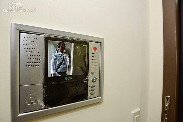 興隆公營宅監視器使用情境。(好房網News記者 陳韋帆/攝影)