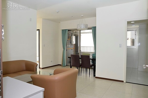 興隆公營宅室內情景。(好房網News記者 陳韋帆/攝影)