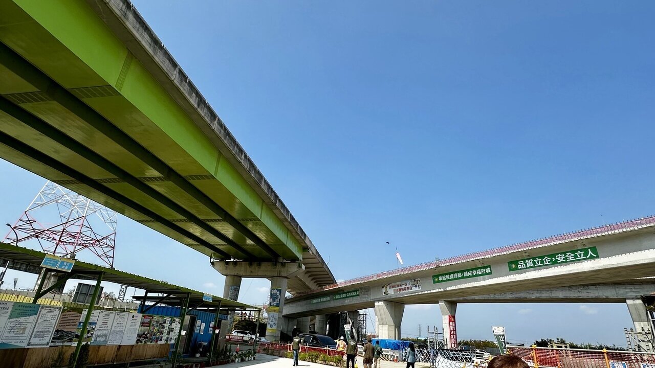 國道1號新增北外環交流道工程進度正常，目標今年10月完工，未來市區行車到南科可望節省30分鐘。圖／本報資料照片 