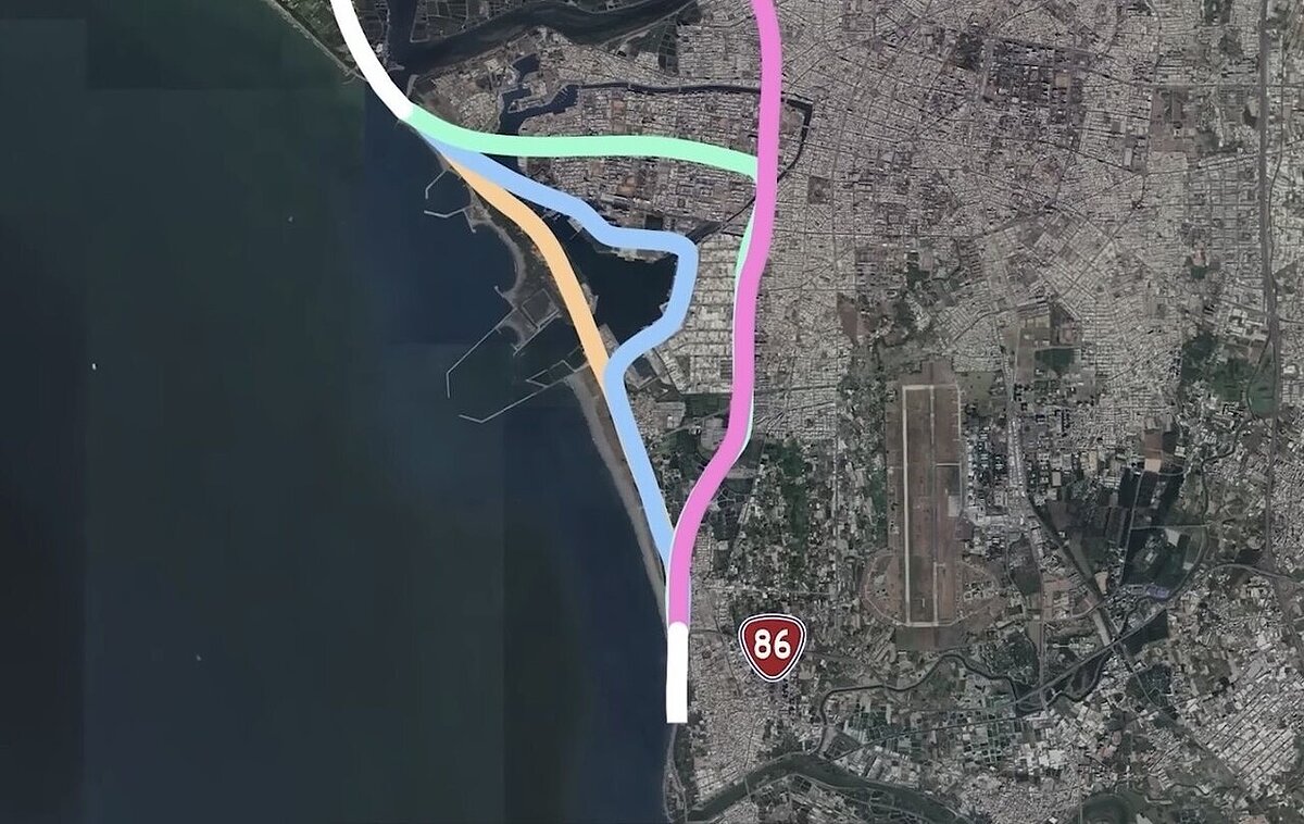 台61線西濱快速道路南延至高雄，從四草大橋進入安平港是跨港或繞港，路線備受矚目。圖／林美燕提供