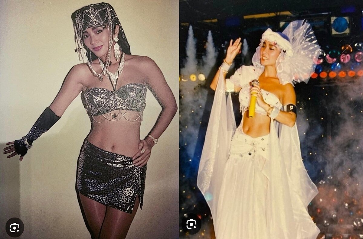 陳美鳳與友人憶當年，曬出多張秀場辣照。圖／取自陳美鳳臉書