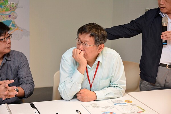 臺北2050願景計畫工作室成立,柯文哲到場揭碑。(好房網News記者 陳韋帆/攝影)