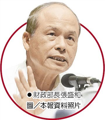 財政部長張盛和。(中國時報)