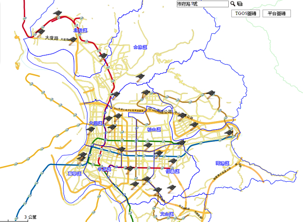 北市「職災地圖」揭露鋼索斷裂、擋土牆倒塌、工人死亡意外的事發地點及單位。(翻攝自台北市勞動檢查處)