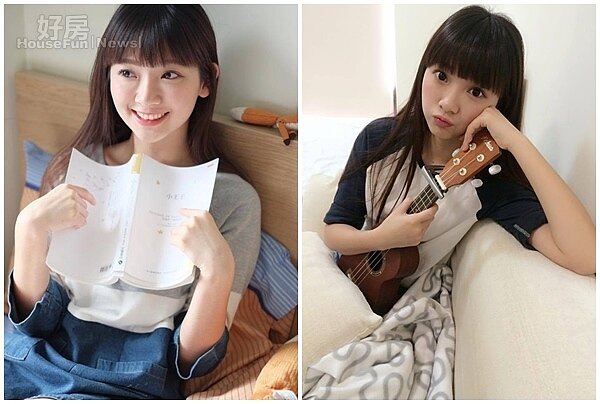 9.優格姐姐本身是小王子迷,休閒時也喜歡在家看書。
5.平時宅在家的優格姐姐喜歡練習彈烏克麗麗來打發時間。