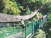 小錐麓繩吊橋　排隊口角掃遊興