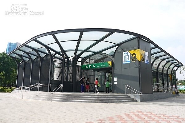 捷運北門站未來將連通機場捷運，方便通車。（好房網News記者 李宗隆／攝影）