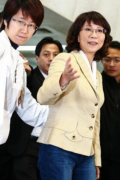 國民黨副總統參選人王如玄。(鄧博仁攝)