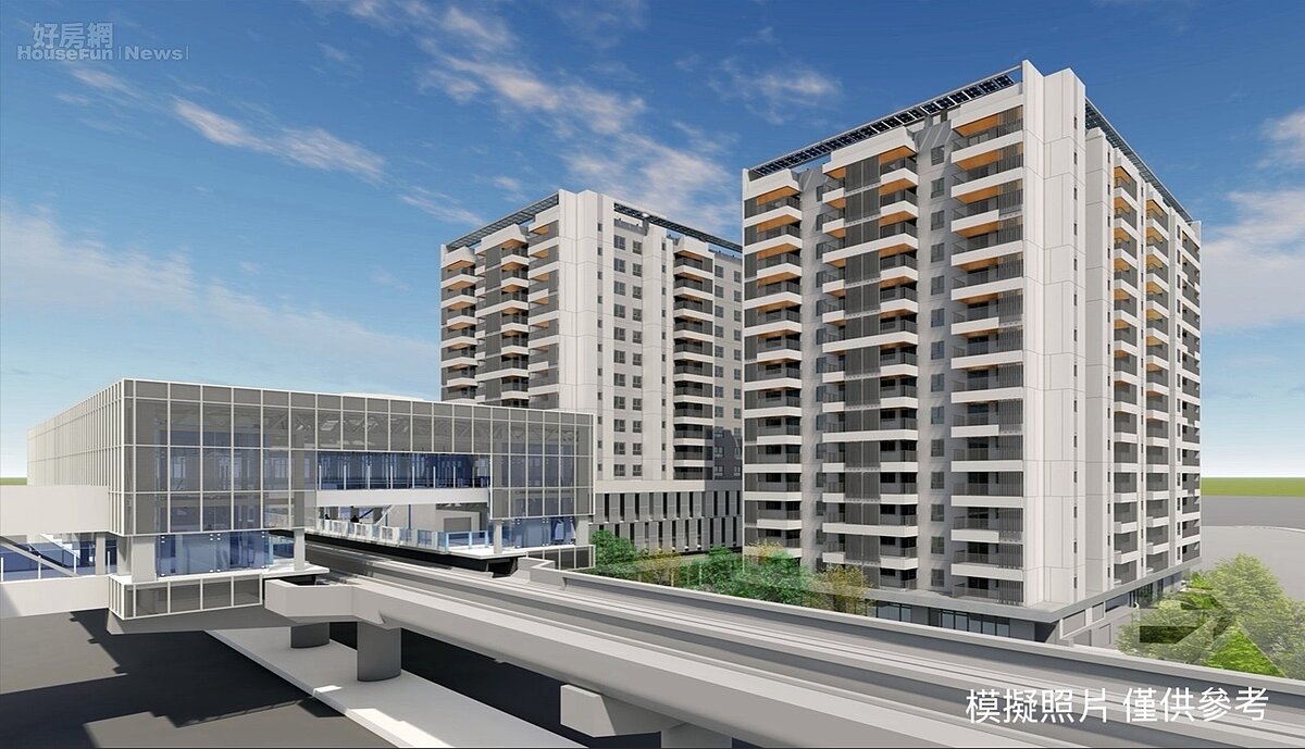 三鶯線三峽站出入口1捷運開發案模擬圖。圖／新北市捷運局提供