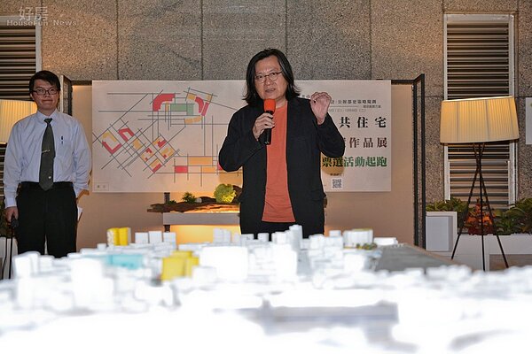 市政府舉辦公共住宅規劃設計比賽,吸引許多大學相關科系的莘莘學子參賽;北市副市長林洲民到場開幕。(好房網News記者 陳韋帆/攝影)