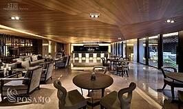 Dream Gallery　夢想藝廊 ‧ 翱翔

心靈與想法不受拘束，就能在每個停佇角落發現無限藝術。天花板造型延續「東方摺紙」設計，再次展現幾何形態美學，溫潤的木質地不僅帶出人文氣息，亦使大尺度的空間充滿溫馨美感。