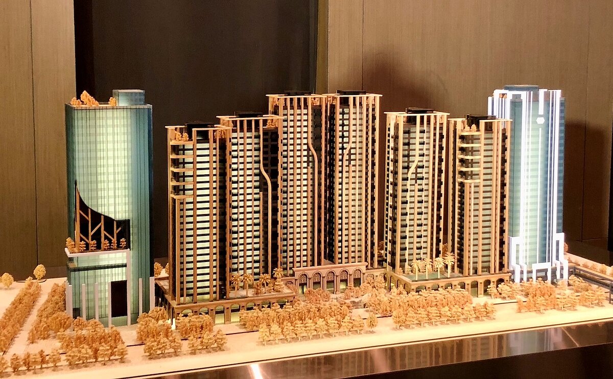 世界明珠模型。圖／好房網News記者蔡佩蓉攝影