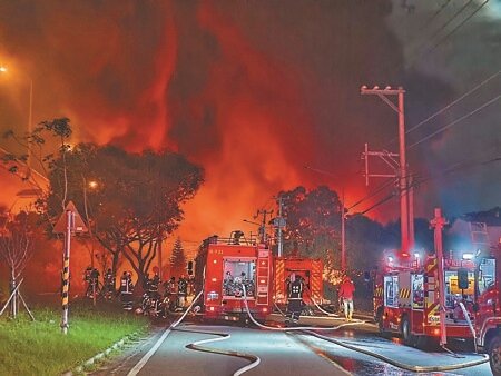 
桃園市消防局統計，110至115年火災造成財損影響觀察，累計財物損失金額以倉庫火警高達4700萬元最多，次為工廠2500萬元。（本報資料照片）
