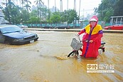 時雨量131毫米　台北淹出黃河