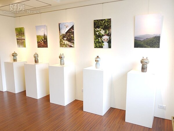 
6.六月主題是「六月·天青-山野裏的星辰」，靠邊走藝廊邀請到塗鴉藝術家Rainbo彭怡展出她的陶瓷作品。