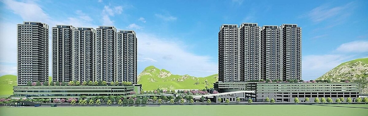 金城機廠暨莒光站土地開發案模擬圖。圖／新北捷運局提供