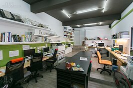 工作室一景。這裡聚集了許多國內優秀的設計新秀，一起推動台灣的建築設計革命。