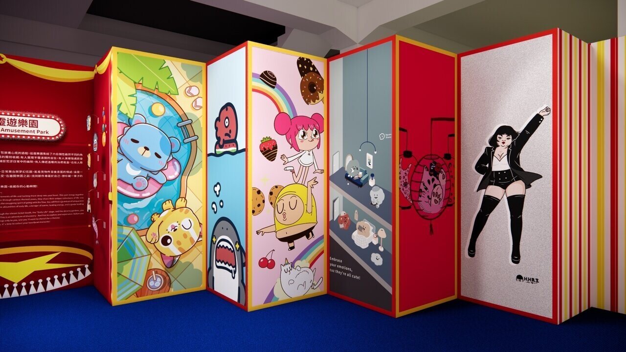 屏菸推出台灣原創IP特展「屏藏心」，邀請六組人氣IP參與，打造融合收藏文化與角色魅力的次文化體驗。圖／屏東縣政府文化處提供