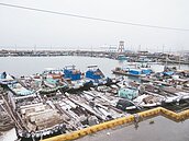 嘉義風浪大！外海蚵棚　蚵民不敢收