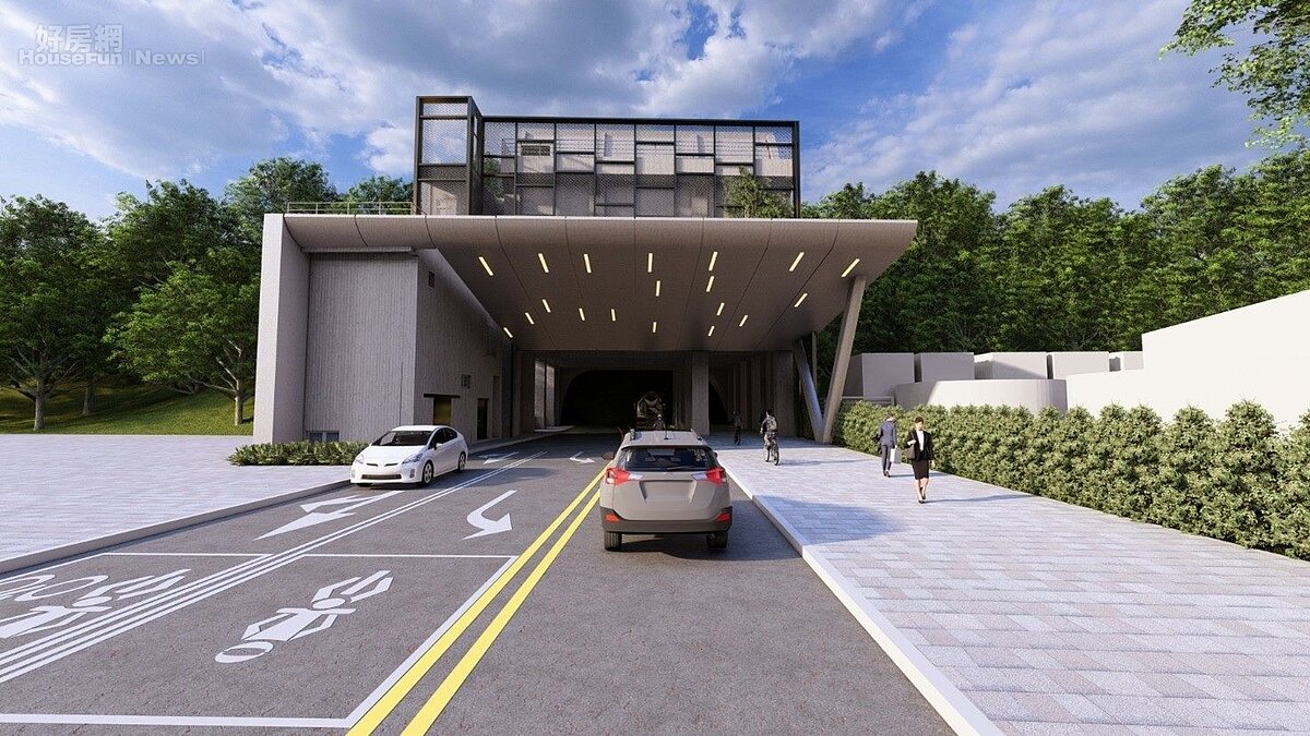 國家生技園區聯外道路完工模擬圖。圖／台北市工務局提供