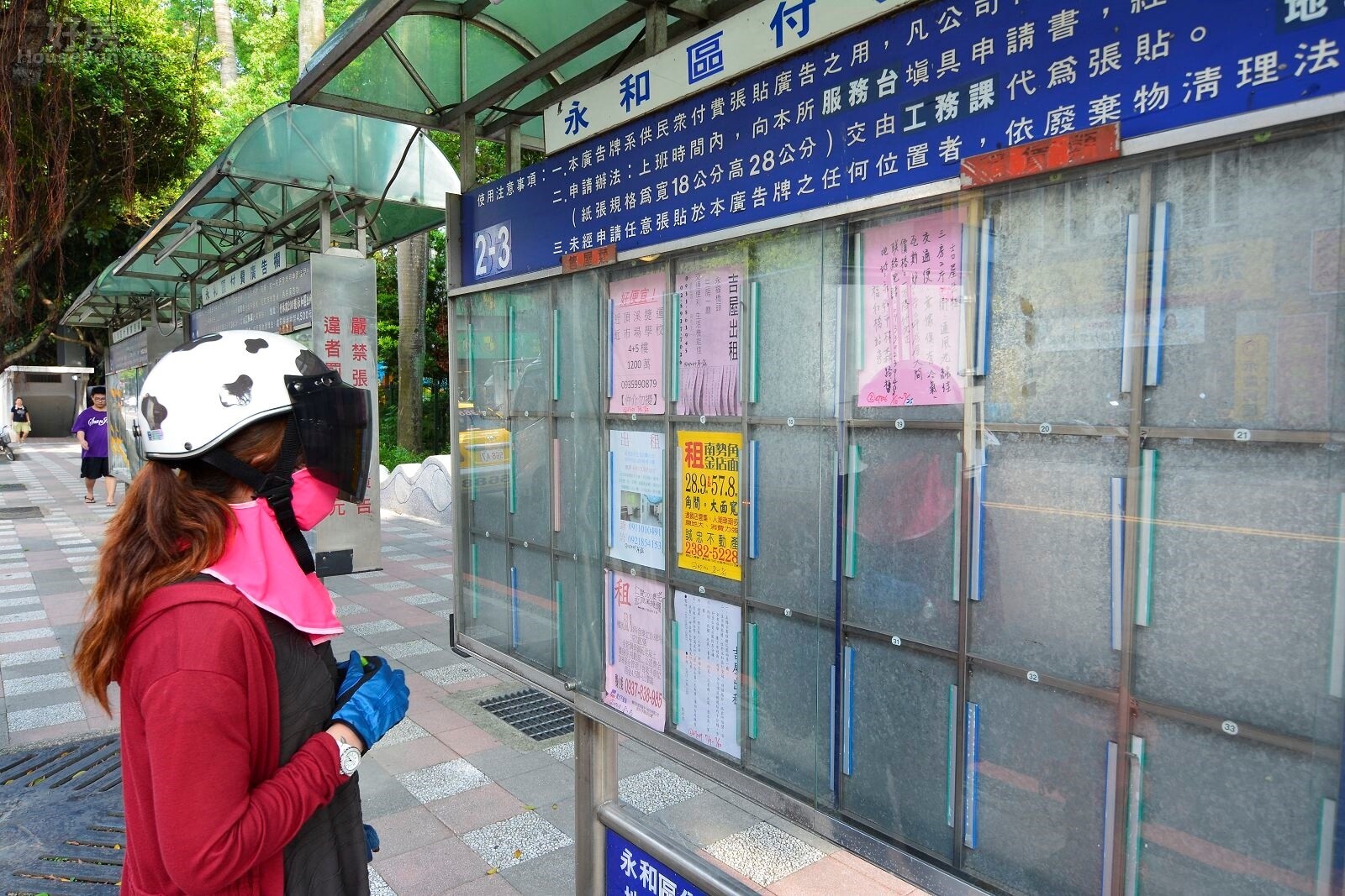 租屋廣告看板因租屋網站的流行，越來越少人租用，但也由於台灣偏高齡化的社會，其實有不少好物件還是得透過租屋看板才找的到。（好房網News記者 陳韋帆／攝影）