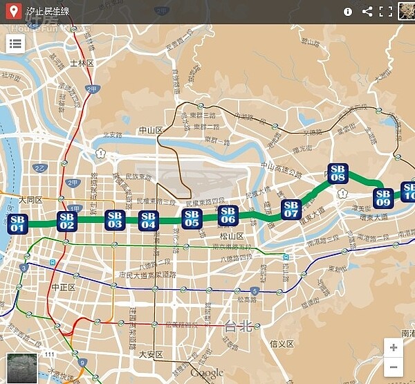 北捷汐民線　東湖—汐止先推動(翻攝新北市政府捷運工程處)